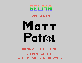 Matt Patrol Title Screen
